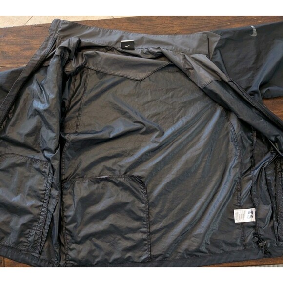 Nike Golf Windbreaker Jacket Men's XL Nike Fit Storm Black Gray - Picture 6 of 11